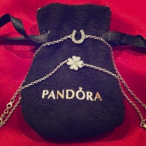Set of two Pandora lucky charm bracelets